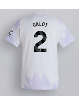 Manchester United Diogo Dalot #2 Replika Borta Kläder 2025-26 Kortärmad